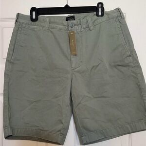 J Crew - Stanton Men’s Shorts in Green Olive  - Size 32 9” inseam- New With Tags